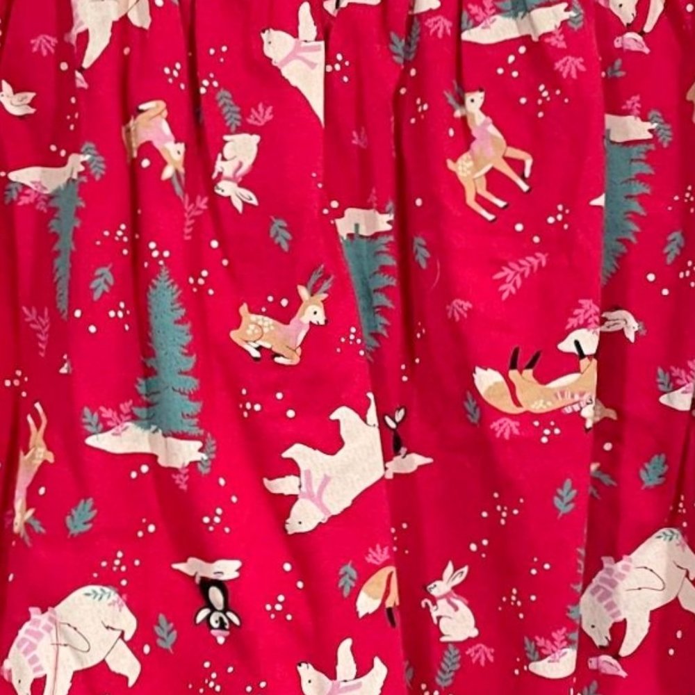 5/$20 NEW 3T Winter Wonderland Girls Christmas Dress w/ Pockets - Picture 2 of 4